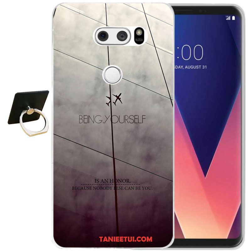 Etui Lg V30 All Inclusive Żółty Relief, Pokrowce Lg V30 Miękki Moda Telefon Komórkowy