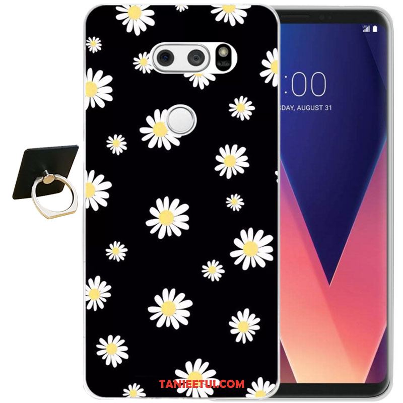 Etui Lg V30 All Inclusive Żółty Relief, Pokrowce Lg V30 Miękki Moda Telefon Komórkowy