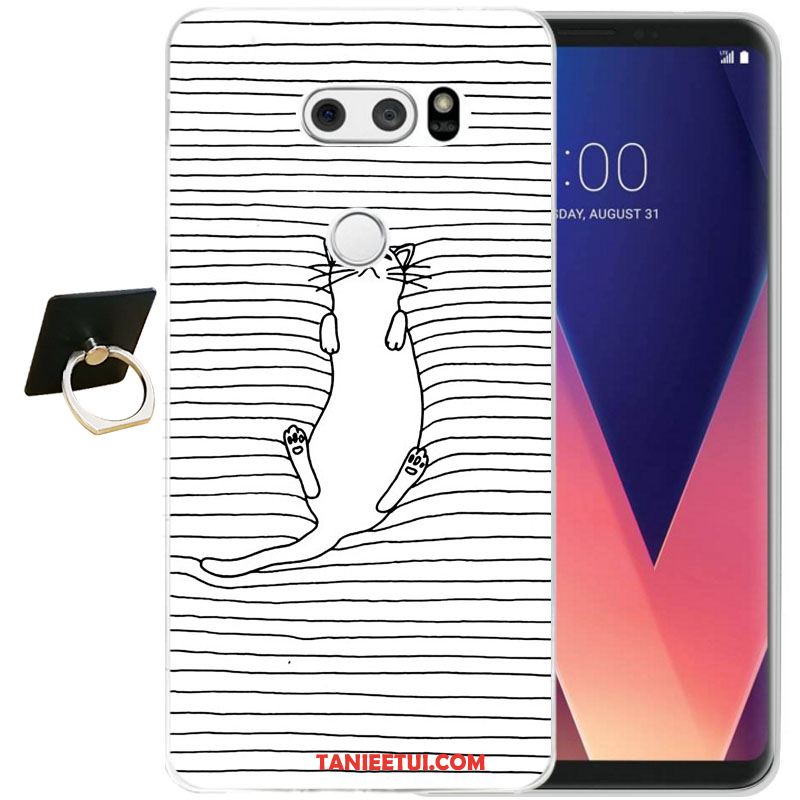 Etui Lg V30 All Inclusive Żółty Relief, Pokrowce Lg V30 Miękki Moda Telefon Komórkowy