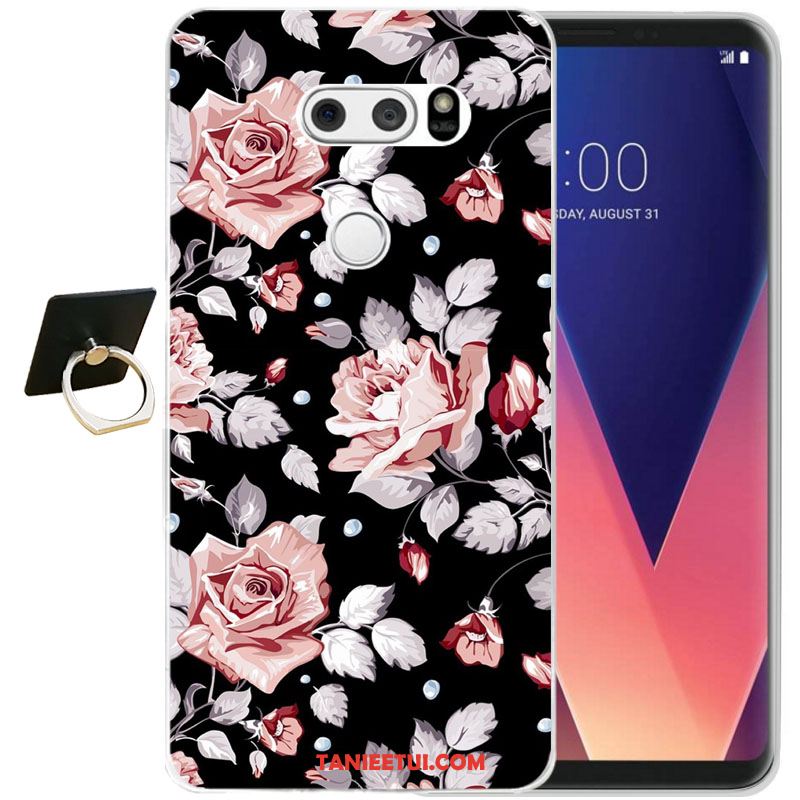 Etui Lg V30 All Inclusive Żółty Relief, Pokrowce Lg V30 Miękki Moda Telefon Komórkowy