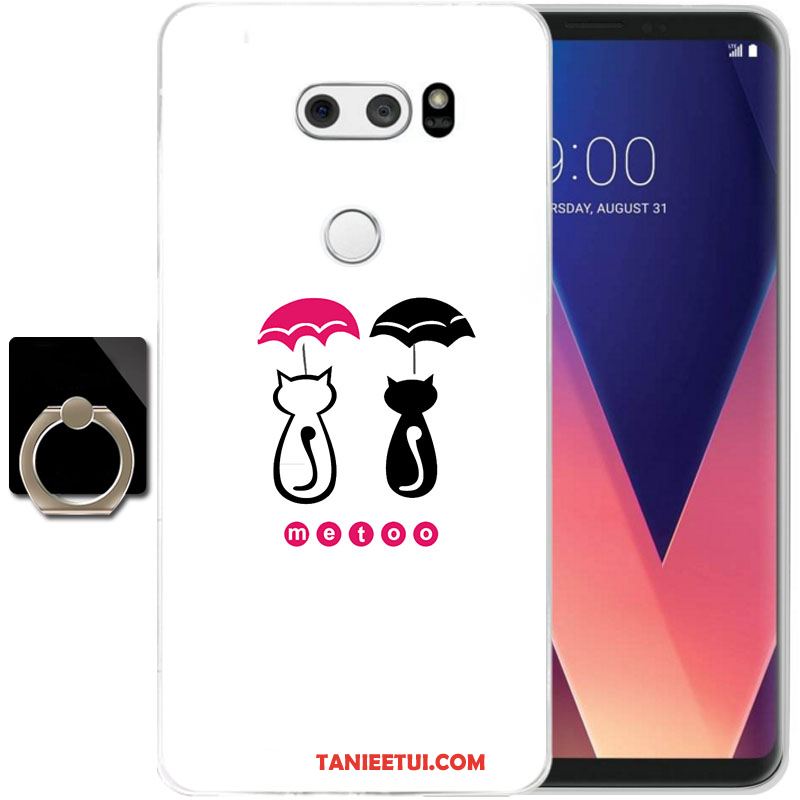 Etui Lg V30 Silikonowe Przezroczysty All Inclusive, Futerał Lg V30 Telefon Komórkowy Żółty Anti-fall