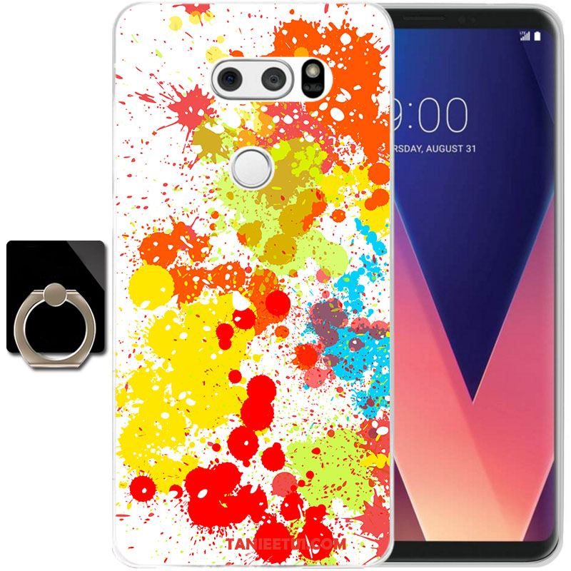 Etui Lg V30 Silikonowe Przezroczysty All Inclusive, Futerał Lg V30 Telefon Komórkowy Żółty Anti-fall