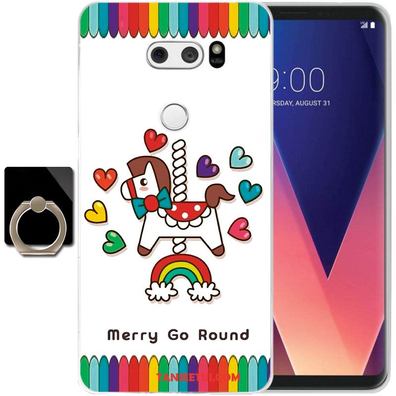 Etui Lg V30 Silikonowe Przezroczysty All Inclusive, Futerał Lg V30 Telefon Komórkowy Żółty Anti-fall