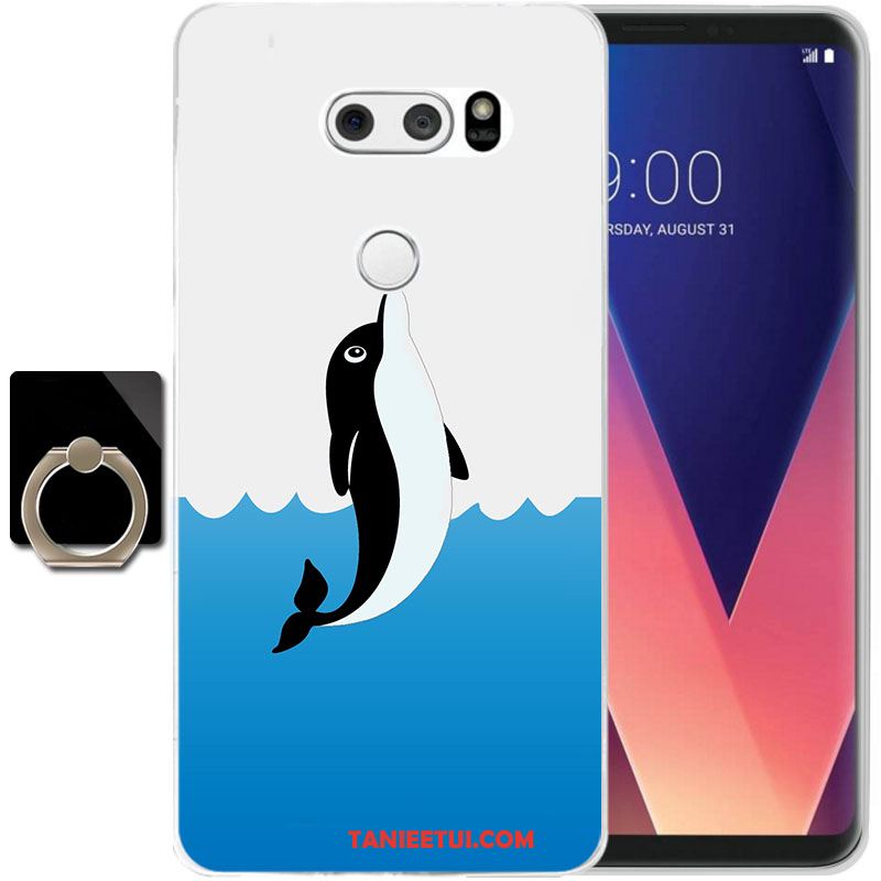 Etui Lg V30 Silikonowe Przezroczysty All Inclusive, Futerał Lg V30 Telefon Komórkowy Żółty Anti-fall