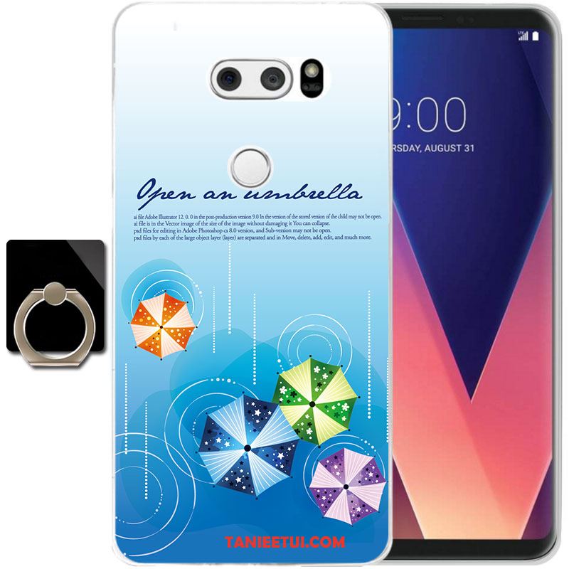 Etui Lg V30 Silikonowe Przezroczysty All Inclusive, Futerał Lg V30 Telefon Komórkowy Żółty Anti-fall