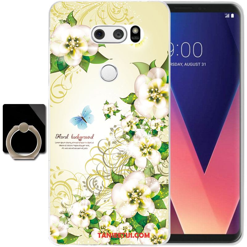 Etui Lg V30 Silikonowe Przezroczysty All Inclusive, Futerał Lg V30 Telefon Komórkowy Żółty Anti-fall