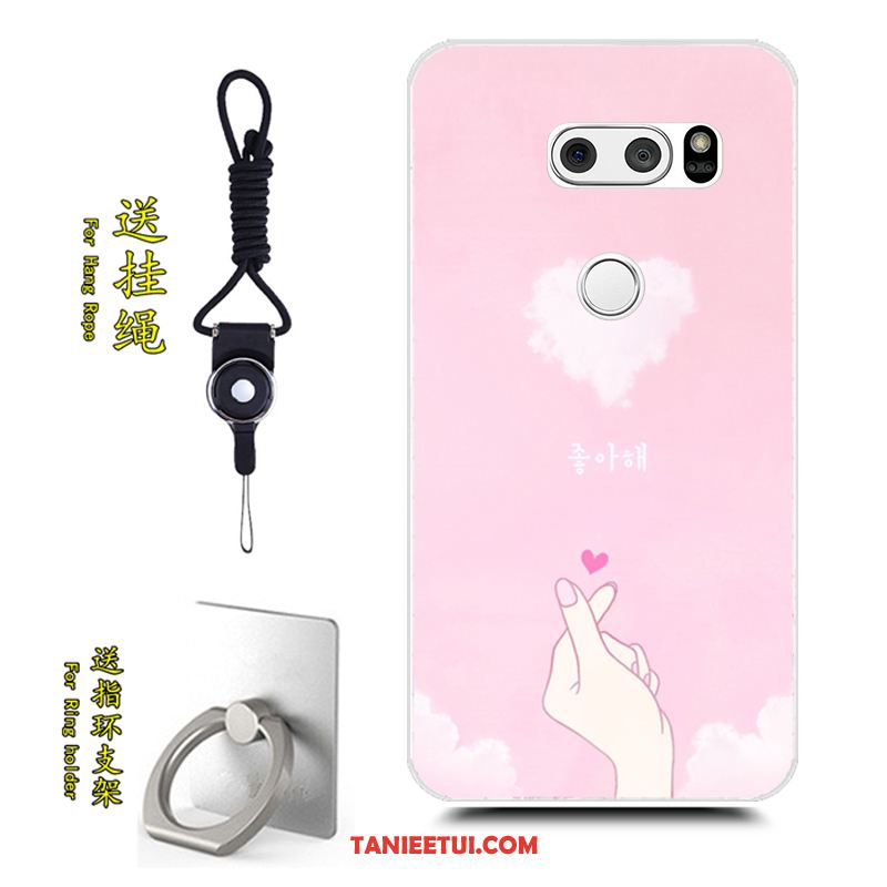 Etui Lg V30 Tendencja Kreatywne Niebieski, Futerał Lg V30 Miękki Ochraniacz Anti-fall