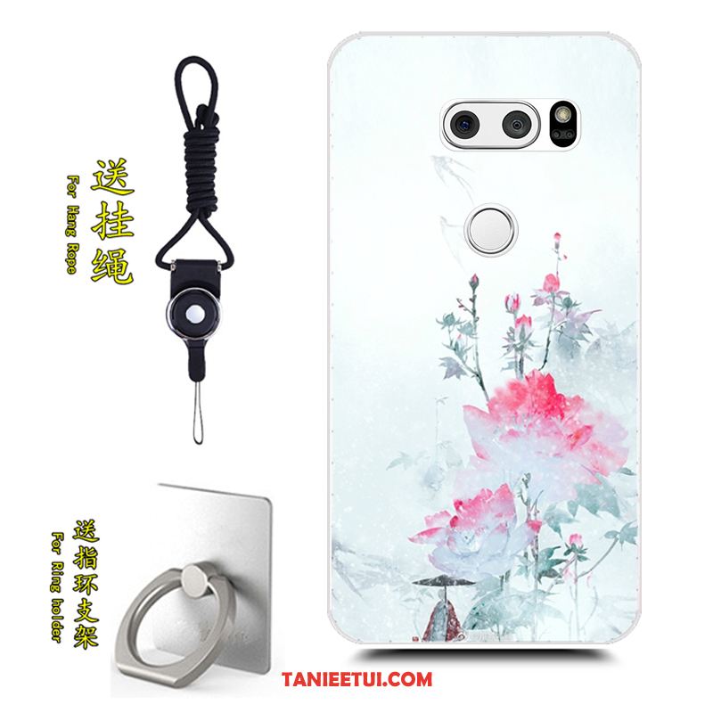Etui Lg V30 Tendencja Kreatywne Niebieski, Futerał Lg V30 Miękki Ochraniacz Anti-fall