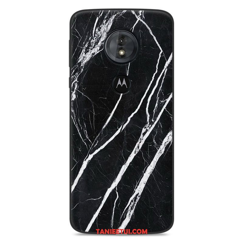 Etui Moto E5 Kreatywne Ziarno Drewna Czarny, Obudowa Moto E5 All Inclusive Wzór Silikonowe