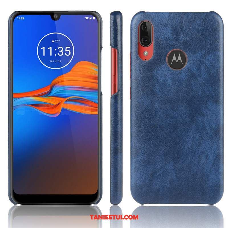 Etui Moto E6 Plus Czerwony Ochraniacz Jakość, Obudowa Moto E6 Plus Telefon Komórkowy Skóra