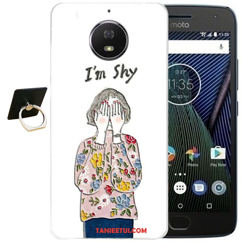 Etui Moto G5s Plus Przezroczysty Miękki Kreskówka, Pokrowce Moto G5s Plus Silikonowe Ochraniacz All Inclusive Beige