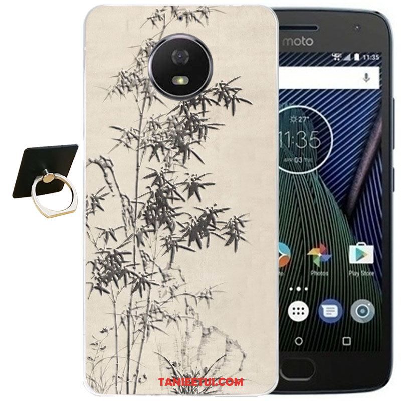 Etui Moto G5s Plus Przezroczysty Miękki Kreskówka, Pokrowce Moto G5s Plus Silikonowe Ochraniacz All Inclusive Beige