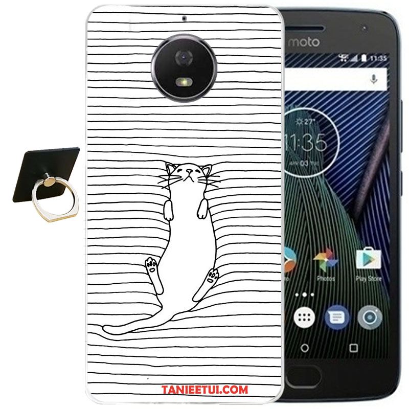 Etui Moto G5s Plus Przezroczysty Miękki Kreskówka, Pokrowce Moto G5s Plus Silikonowe Ochraniacz All Inclusive Beige