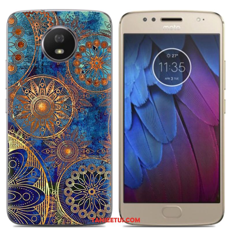 Etui Moto G5s Żółty Kreatywne Telefon Komórkowy, Pokrowce Moto G5s Obraz Olejny Cienkie Specjalne