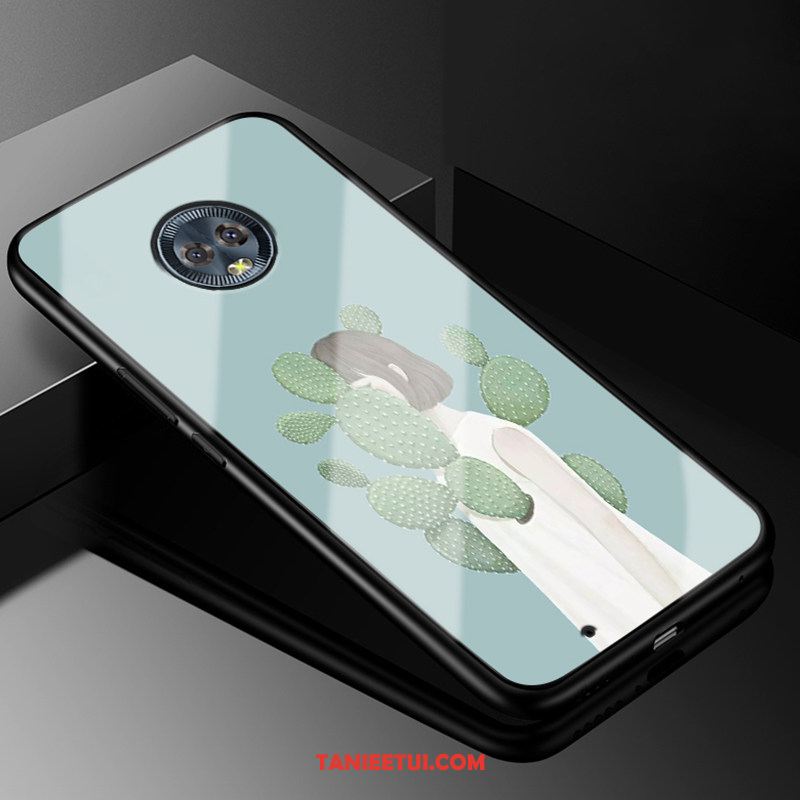 Etui Moto G6 All Inclusive Jasny Niebieski Tendencja, Obudowa Moto G6 Szkło Vintage Telefon Komórkowy