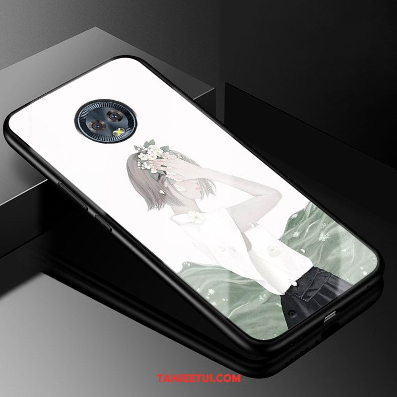 Etui Moto G6 All Inclusive Jasny Niebieski Tendencja, Obudowa Moto G6 Szkło Vintage Telefon Komórkowy