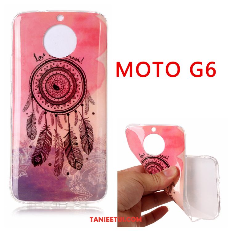 Etui Moto G6 Anti-fall Wiszące Ozdoby Vintage, Futerał Moto G6 Kreatywne Miękki Czarny