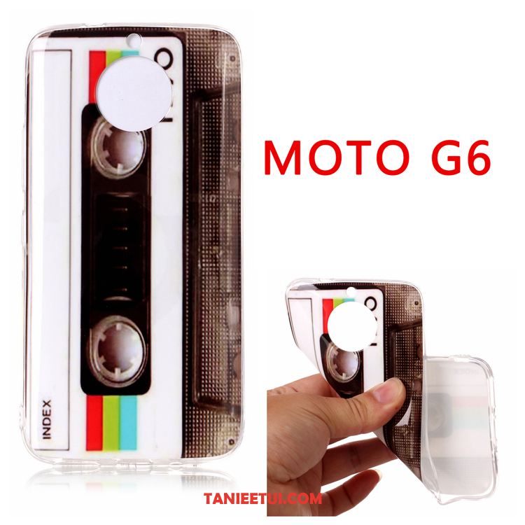 Etui Moto G6 Anti-fall Wiszące Ozdoby Vintage, Futerał Moto G6 Kreatywne Miękki Czarny