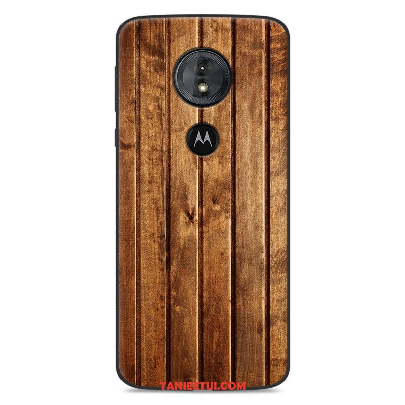 Etui Moto G6 Play All Inclusive Kreatywne Telefon Komórkowy, Obudowa Moto G6 Play Ochraniacz Silikonowe Ziarno Drewna