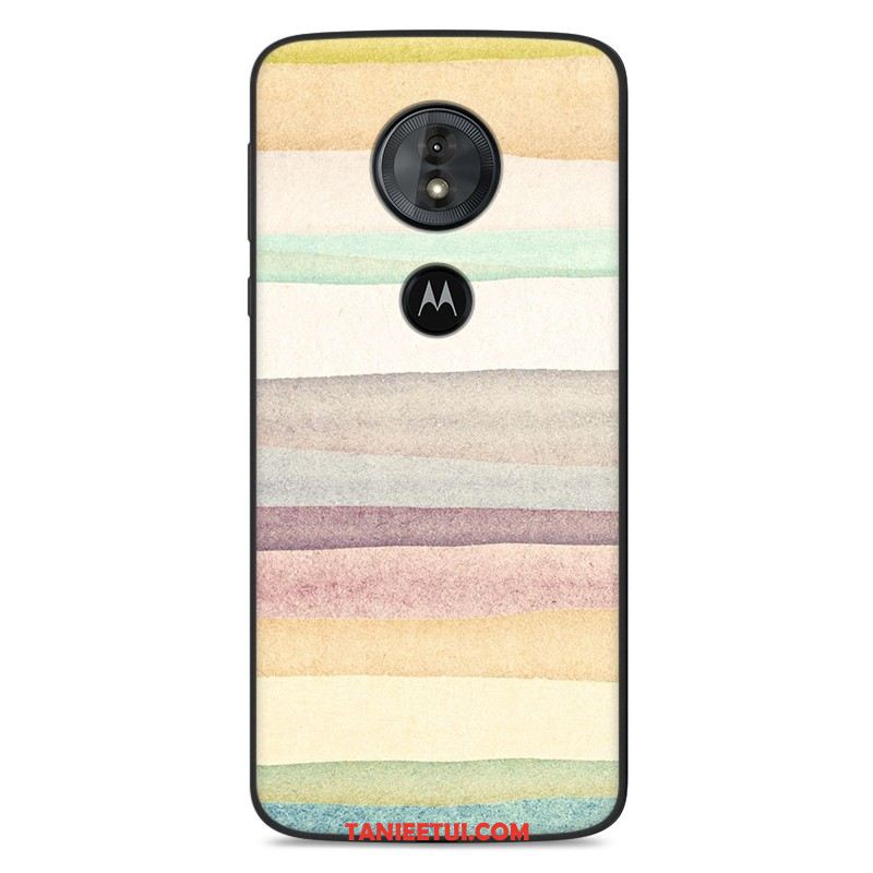 Etui Moto G6 Play Niebieski Piękny Kreskówka, Obudowa Moto G6 Play Ochraniacz Telefon Komórkowy Miękki Beige