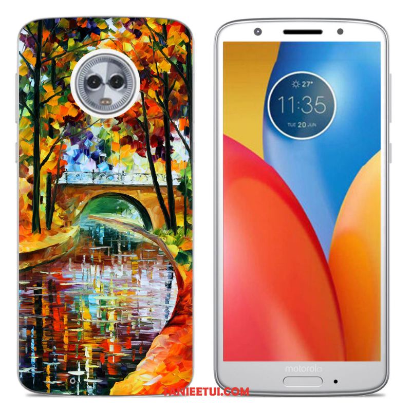 Etui Moto G6 Silikonowe Etui Kreskówka Zielony, Futerał Moto G6 Kreatywne Miękki Szary