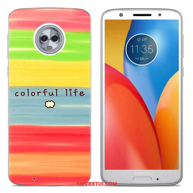 Etui Moto G6 Silikonowe Etui Kreskówka Zielony, Futerał Moto G6 Kreatywne Miękki Szary