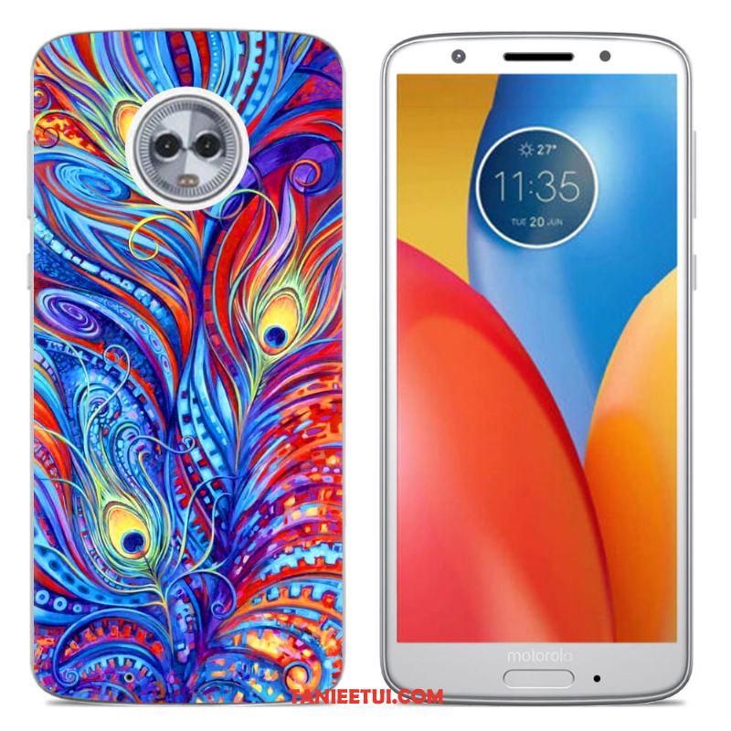 Etui Moto G6 Silikonowe Etui Kreskówka Zielony, Futerał Moto G6 Kreatywne Miękki Szary
