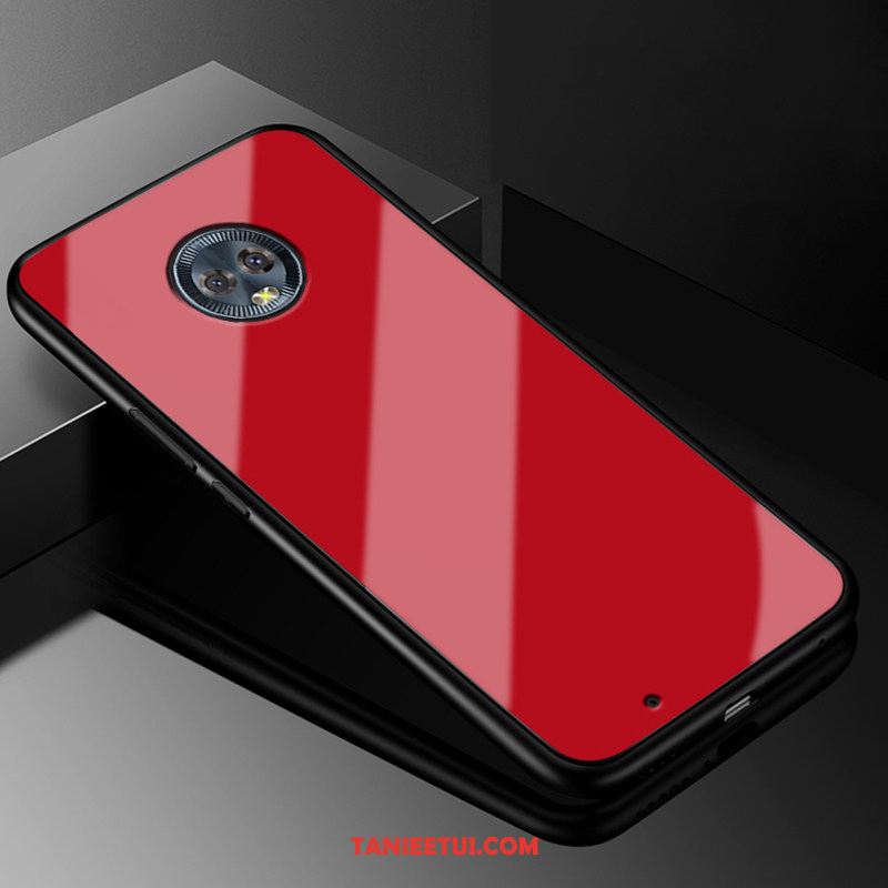 Etui Moto G6 Silikonowe Szkło Kreatywne, Pokrowce Moto G6 All Inclusive Jednolity Kolor Miękki