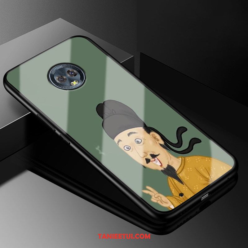 Etui Moto G6 Zakochani Czarny Telefon Komórkowy, Pokrowce Moto G6 Modna Marka Zielony Chiński Styl