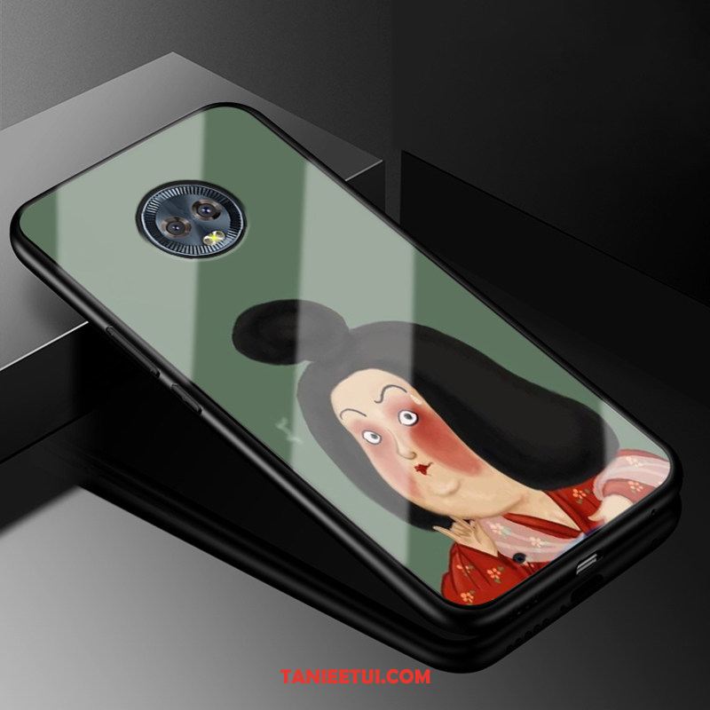 Etui Moto G6 Zakochani Czarny Telefon Komórkowy, Pokrowce Moto G6 Modna Marka Zielony Chiński Styl