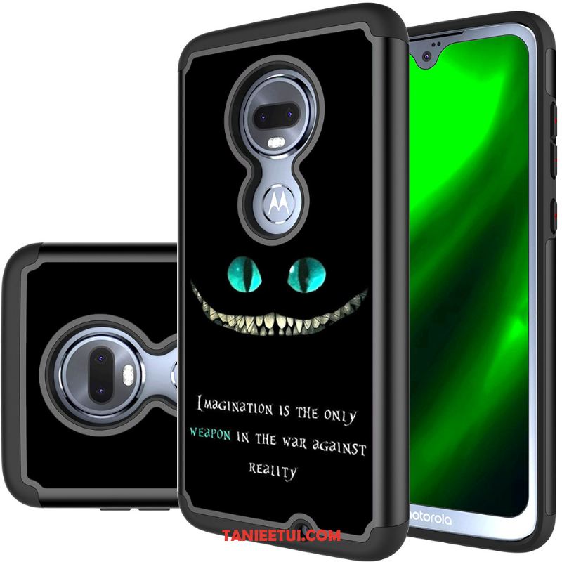 Etui Moto G7 Anti-fall Ochraniacz Kolor, Pokrowce Moto G7 Purpurowy Skóra Robotyka