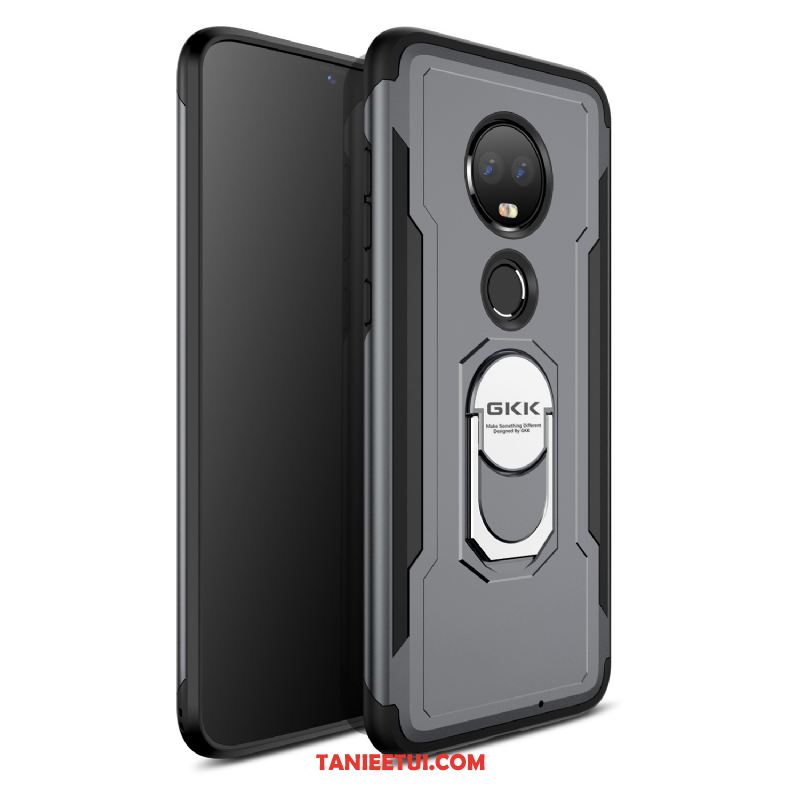 Etui Moto G7 Niebieski Ochraniacz Magnetyzm, Pokrowce Moto G7 Pu Kreatywne All Inclusive