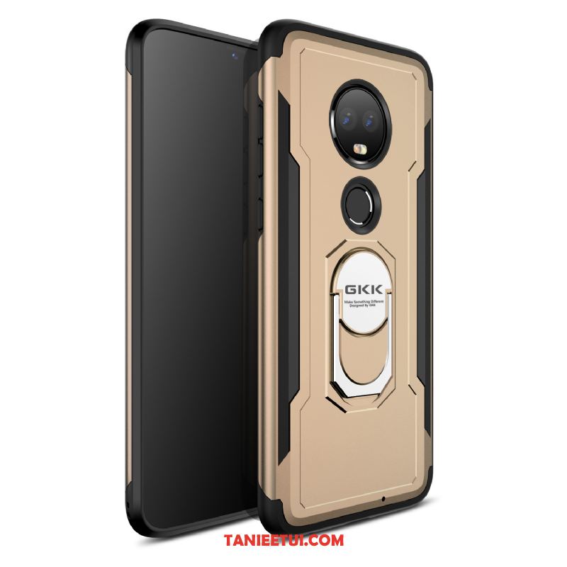 Etui Moto G7 Niebieski Ochraniacz Magnetyzm, Pokrowce Moto G7 Pu Kreatywne All Inclusive