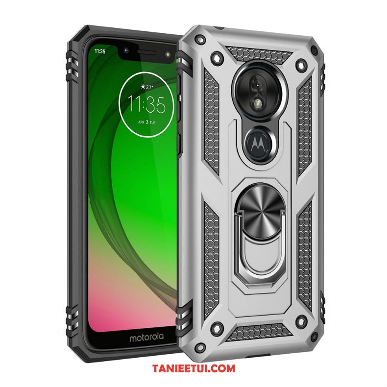 Etui Moto G7 Play All Inclusive Telefon Komórkowy Magnetyzm, Pokrowce Moto G7 Play Czerwony Na Pokładzie Trzy Mechanizmy Obronne