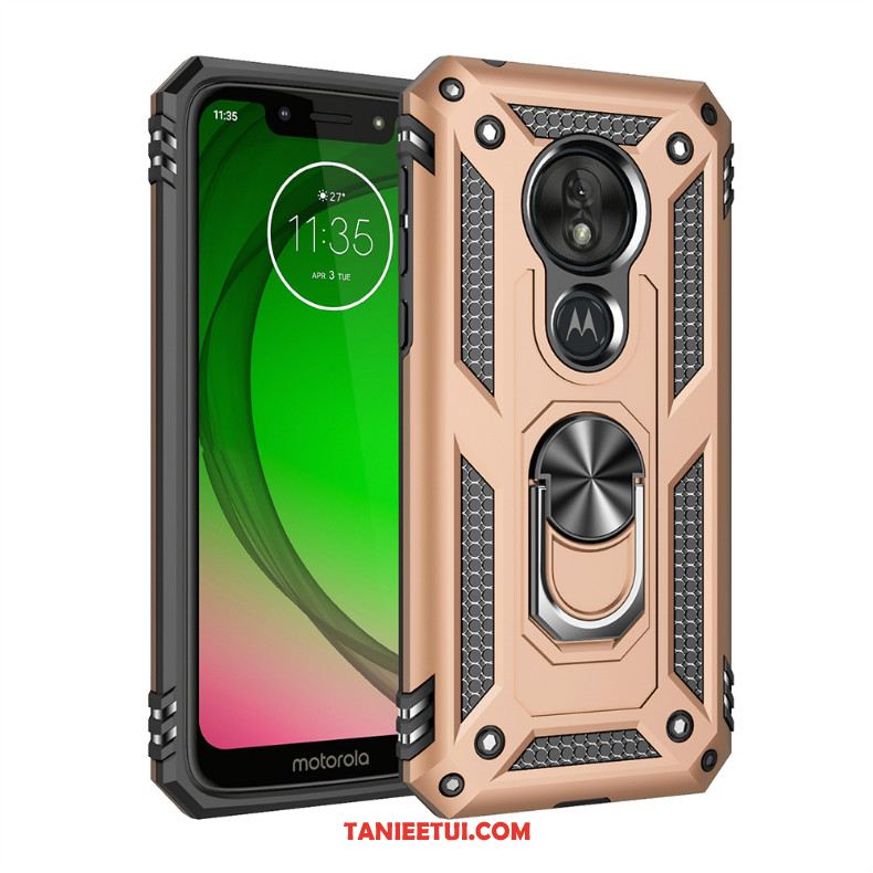 Etui Moto G7 Play All Inclusive Telefon Komórkowy Magnetyzm, Pokrowce Moto G7 Play Czerwony Na Pokładzie Trzy Mechanizmy Obronne