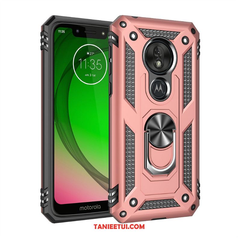 Etui Moto G7 Play All Inclusive Telefon Komórkowy Magnetyzm, Pokrowce Moto G7 Play Czerwony Na Pokładzie Trzy Mechanizmy Obronne