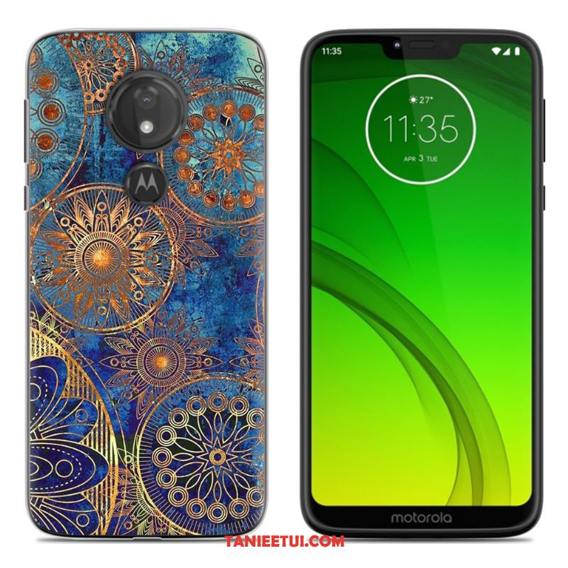 Etui Moto G7 Play Miękki Silikonowe Telefon Komórkowy, Pokrowce Moto G7 Play Osobowość Zielony Kreatywne