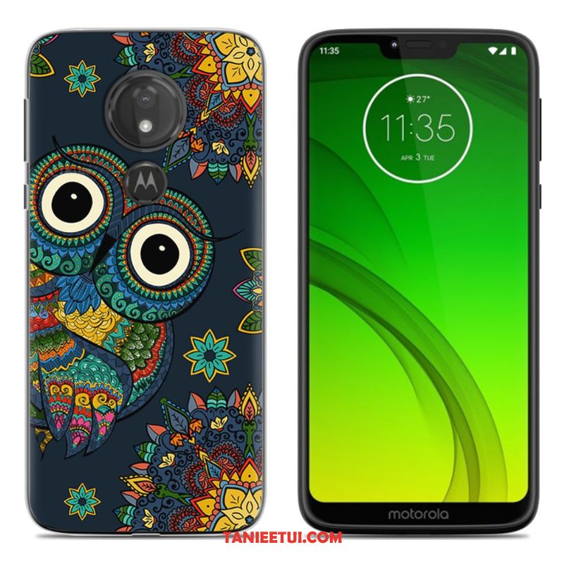 Etui Moto G7 Play Miękki Silikonowe Telefon Komórkowy, Pokrowce Moto G7 Play Osobowość Zielony Kreatywne