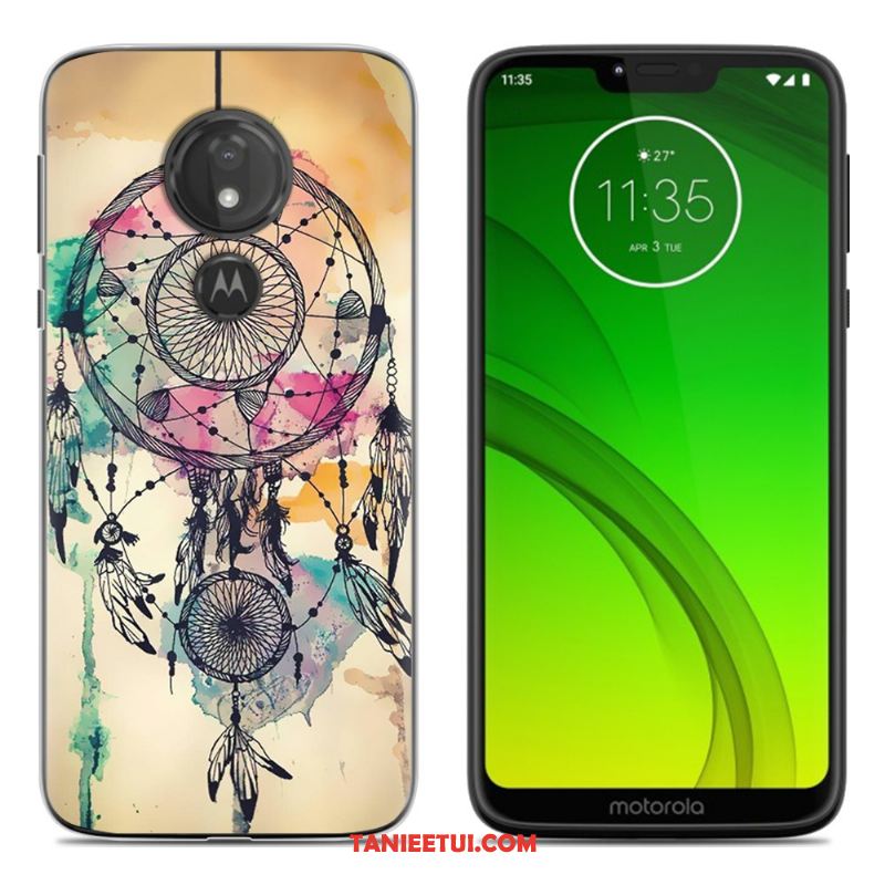 Etui Moto G7 Play Miękki Silikonowe Telefon Komórkowy, Pokrowce Moto G7 Play Osobowość Zielony Kreatywne