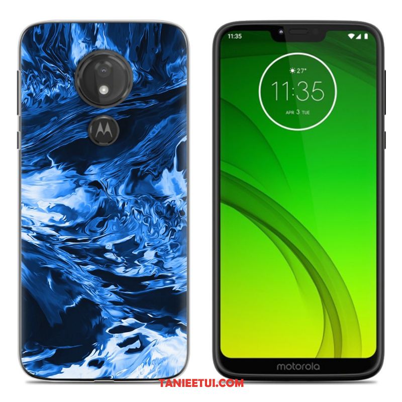 Etui Moto G7 Play Miękki Silikonowe Telefon Komórkowy, Pokrowce Moto G7 Play Osobowość Zielony Kreatywne