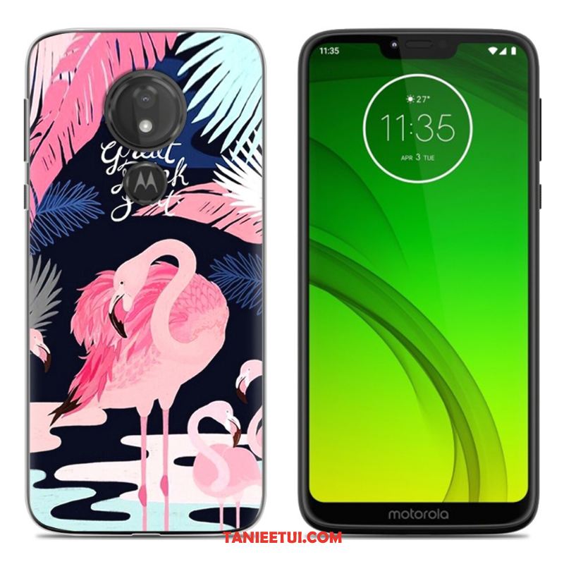 Etui Moto G7 Play Miękki Silikonowe Telefon Komórkowy, Pokrowce Moto G7 Play Osobowość Zielony Kreatywne