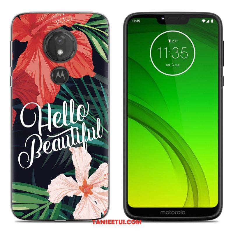 Etui Moto G7 Play Miękki Silikonowe Telefon Komórkowy, Pokrowce Moto G7 Play Osobowość Zielony Kreatywne