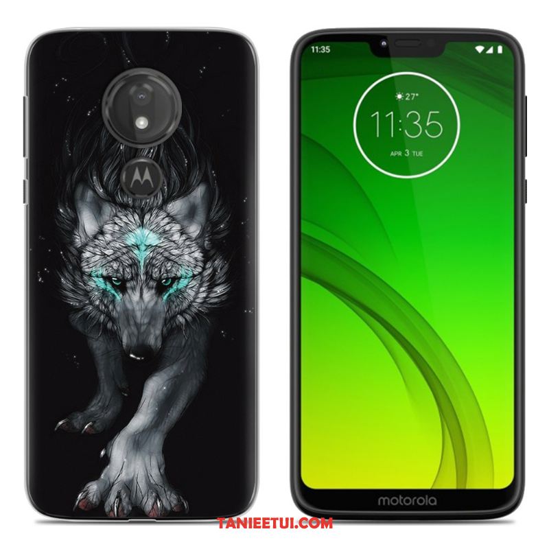 Etui Moto G7 Play Miękki Silikonowe Telefon Komórkowy, Pokrowce Moto G7 Play Osobowość Zielony Kreatywne