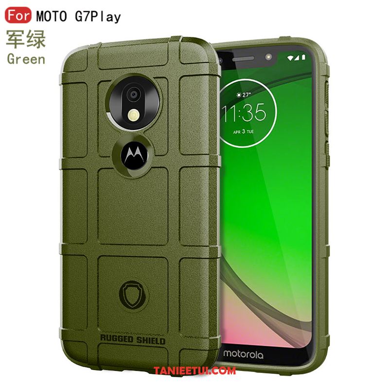 Etui Moto G7 Play Silikonowe Nowy Anti-fall, Pokrowce Moto G7 Play Ciemno Niebieski Telefon Komórkowy Obrzeża