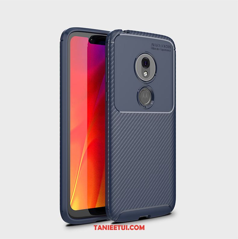 Etui Moto G7 Play Włókno All Inclusive Czarny, Futerał Moto G7 Play Miękki Ochraniacz Wysoki Koniec