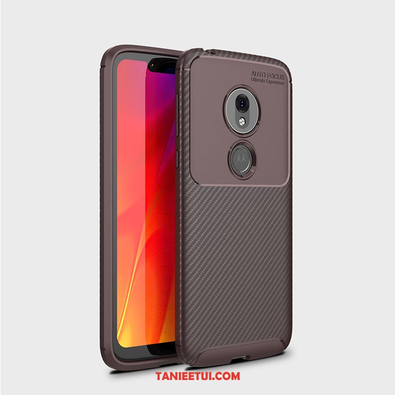 Etui Moto G7 Play Włókno All Inclusive Czarny, Futerał Moto G7 Play Miękki Ochraniacz Wysoki Koniec