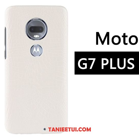 Etui Moto G7 Plus Anti-fall Ochraniacz Wzór Krokodyla, Futerał Moto G7 Plus Telefon Komórkowy Czerwony Biznes