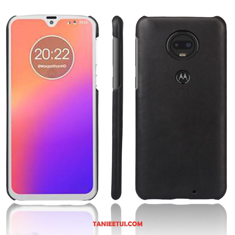 Etui Moto G7 Plus Biznes Osobowość Skóra, Futerał Moto G7 Plus Telefon Komórkowy Jakość Vintage