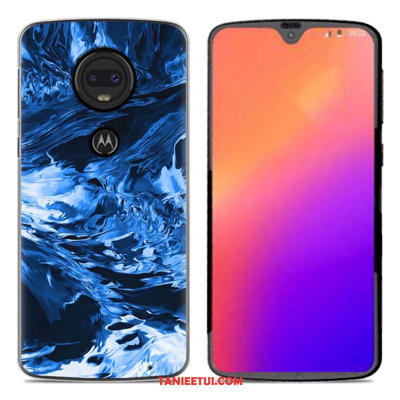 Etui Moto G7 Plus Kreskówka Tendencja Osobowość, Futerał Moto G7 Plus Kreatywne Silikonowe Szary