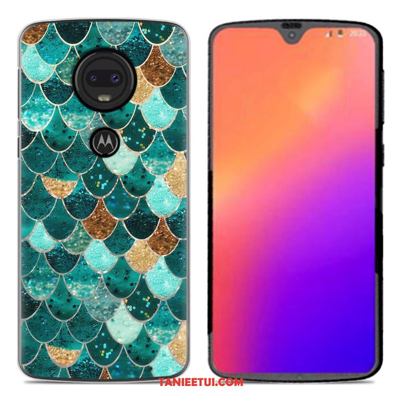 Etui Moto G7 Plus Kreskówka Tendencja Osobowość, Futerał Moto G7 Plus Kreatywne Silikonowe Szary